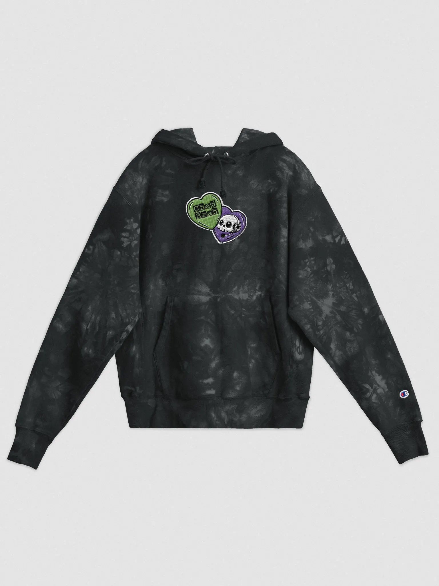 Lonely Hearts Tie-Dye Hoodie (Embroidered) product image (1)