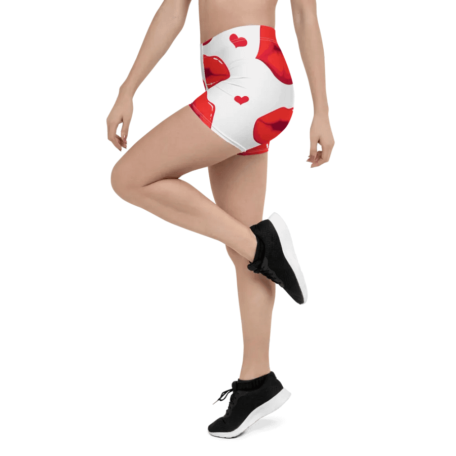 Luscious Lips All-Over Print Shorts product image (5)