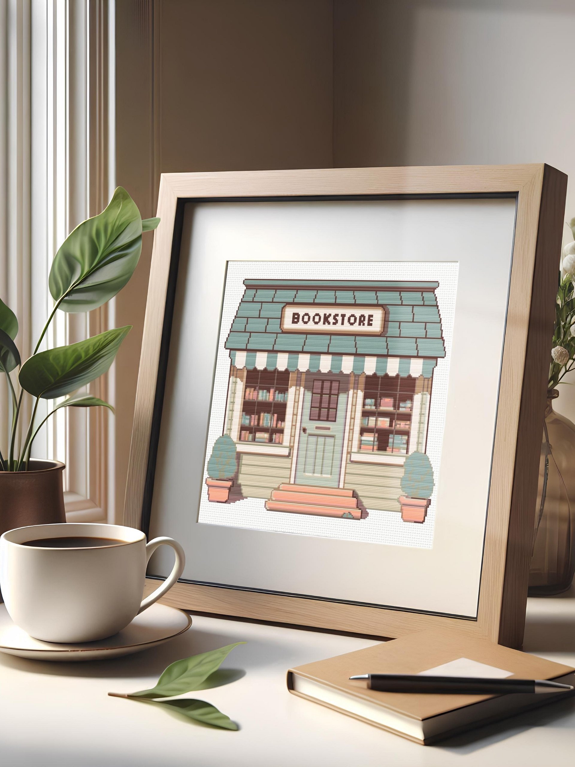 Book Store Cross Stitch Pattern product image (5)