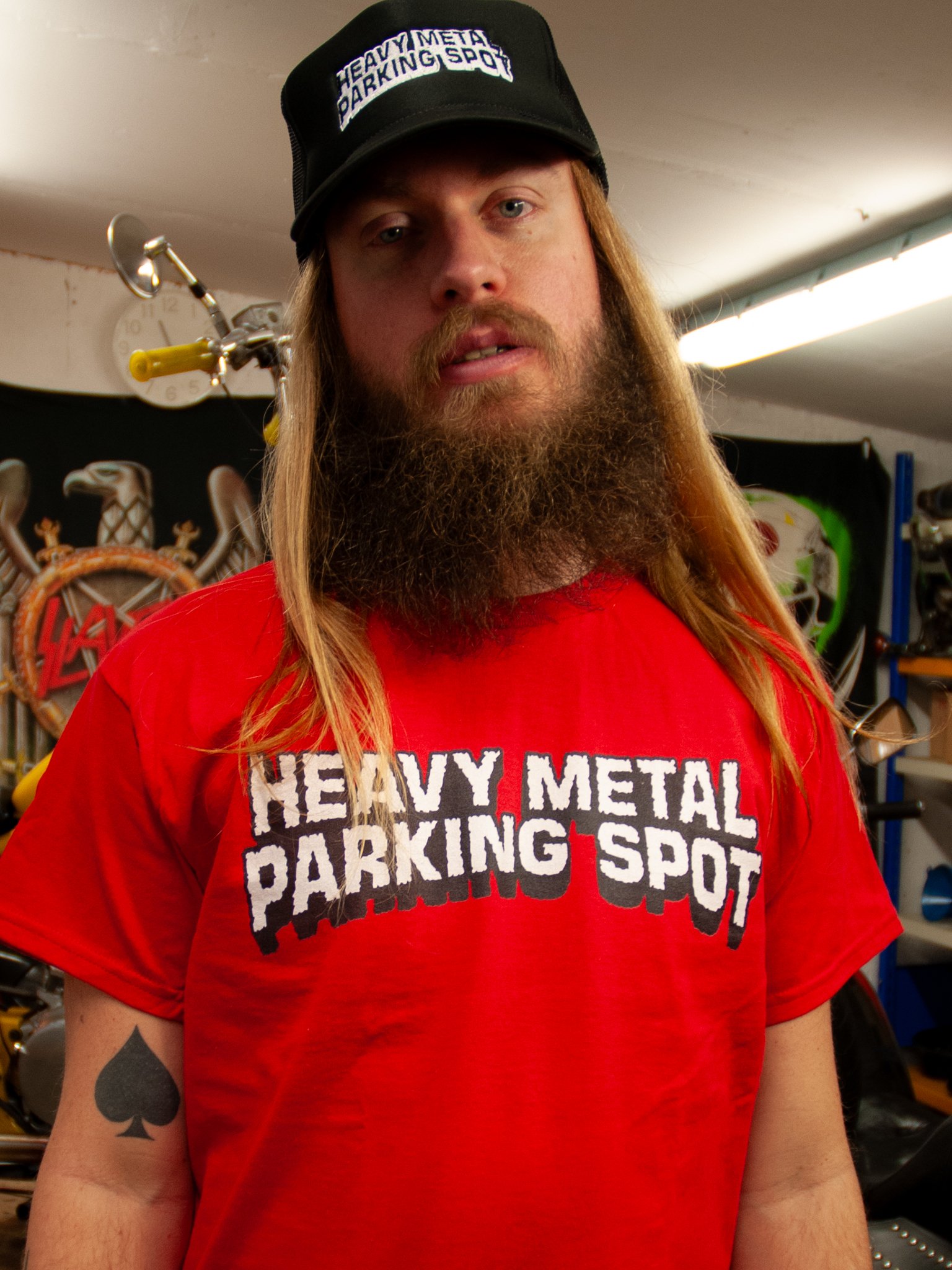 Bold Logo - White on Red T-shirt product image (1)