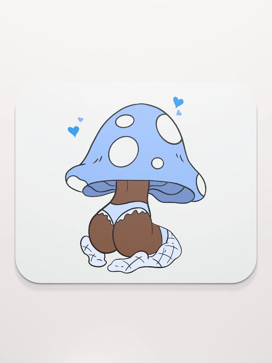 Mushroom Baddie Desk Mat - Light Blue product image (2)