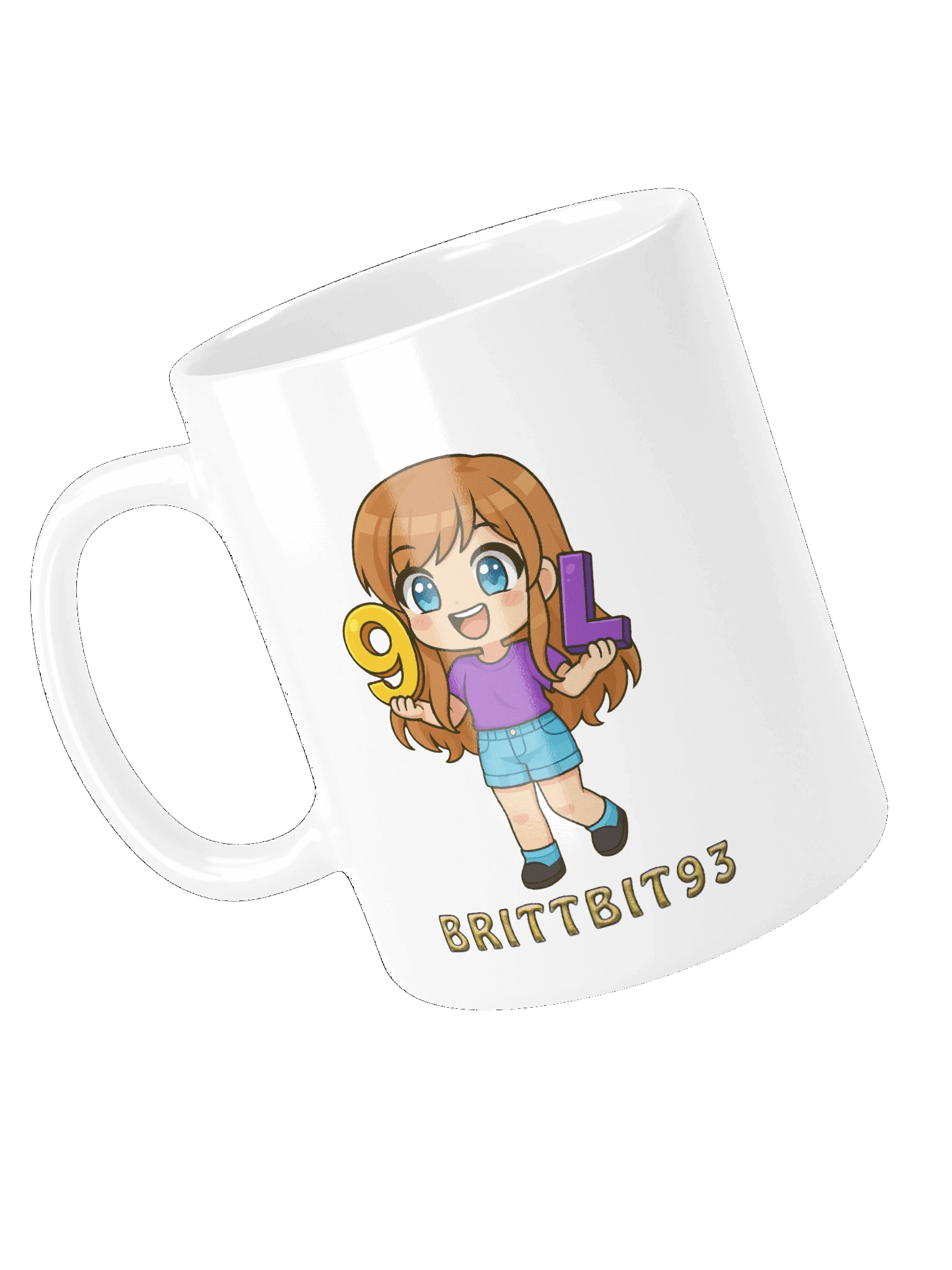 9LS4 BrittBit93 White Glossy Mug product image (4)