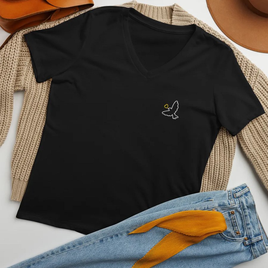 V- Neck Women T- Shirt product image (6)