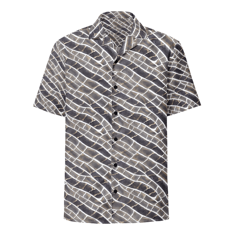 Grey Snake Skin Hawaiian Shirt product image (1)
