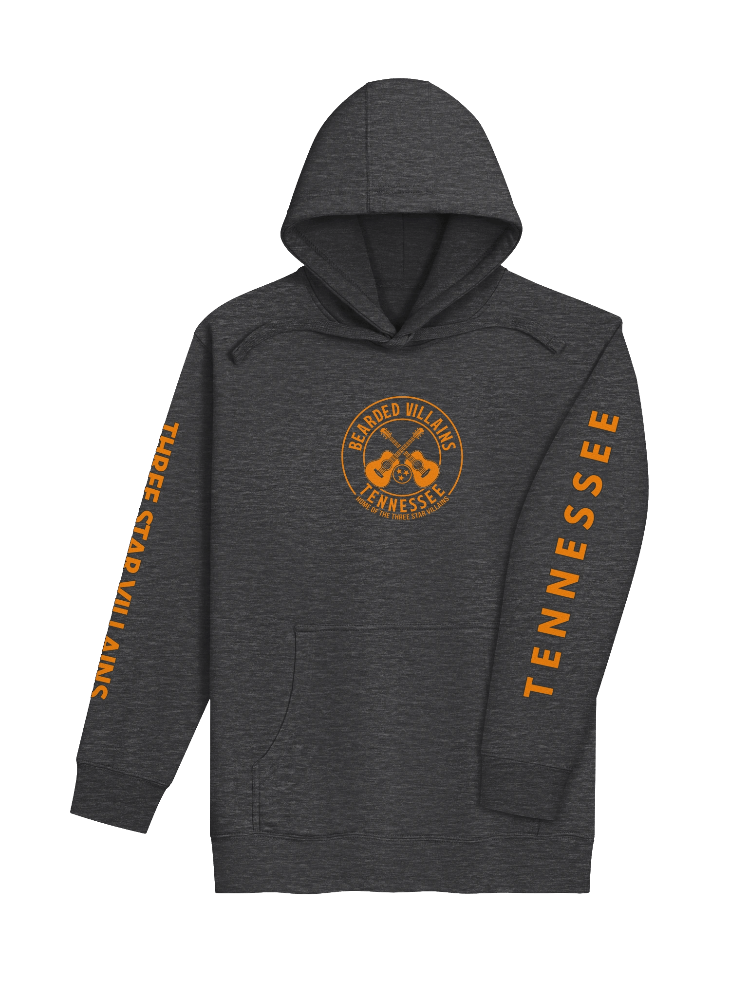 TSV “Volunteers Forge” Premium Hoodie | Tennessee Orange + Smokey Gray | Front/Back Print + Sleeve Text product image (4)