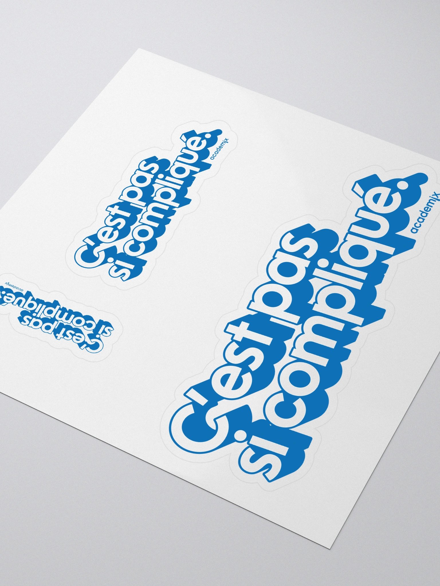 Sticker C'est pas si compliqué. Bleu product image (3)