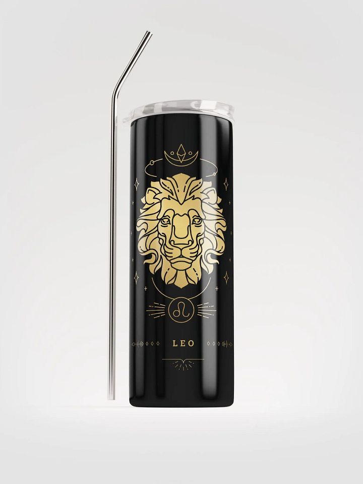 Radiate Leo Pride with our Stainless Steel Zodiac Tumbler | Eco-Friendly, Leo-Inspired Design! product image (1)