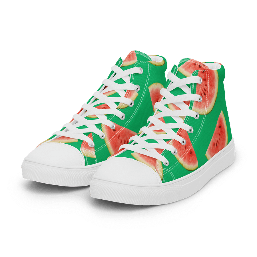 Watermelon Wonderland High Top Canvas Shoes product image (6)