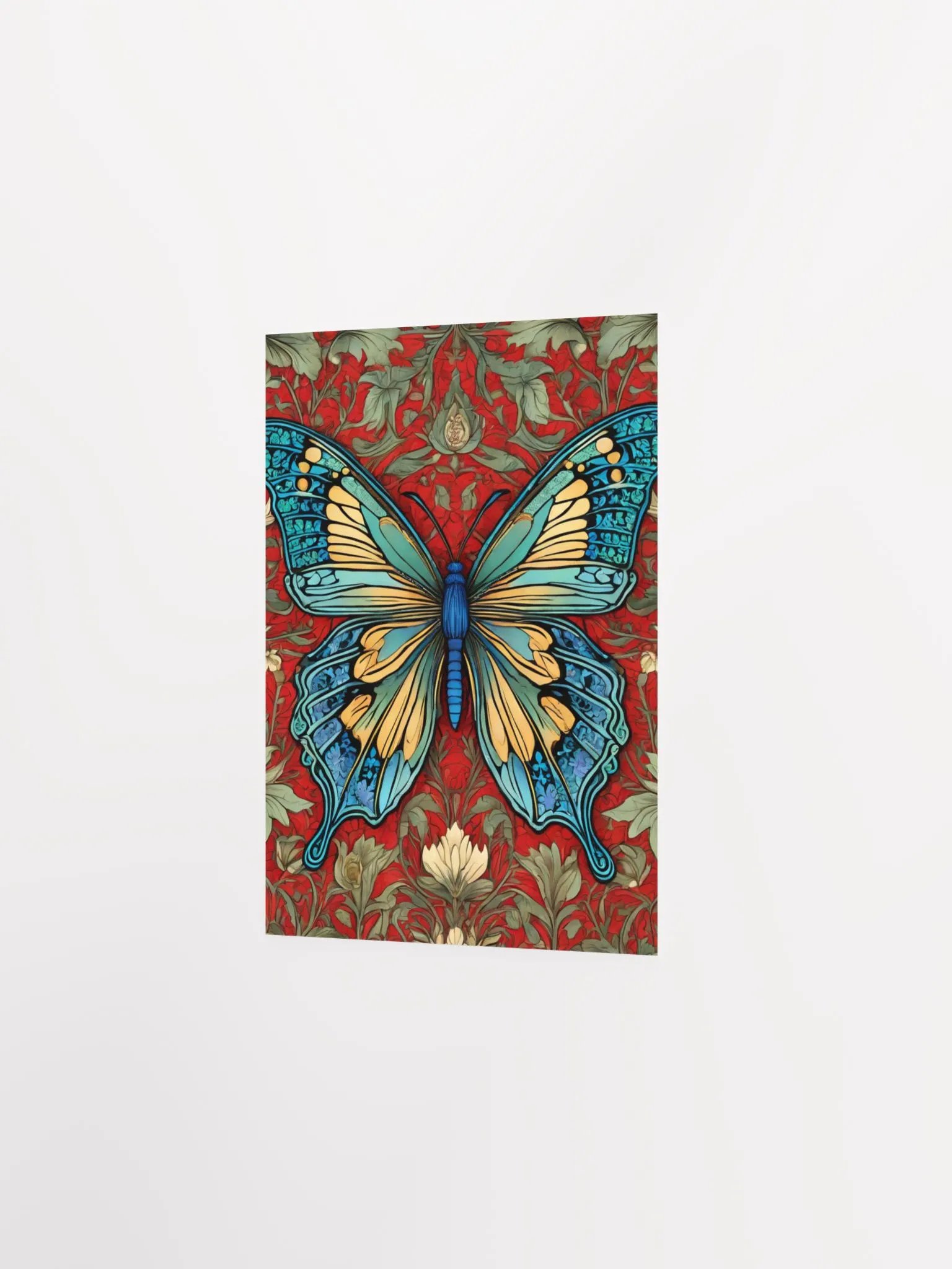 William Morris Inspired Butterfly Five Poster 5x7 inches product image (2)