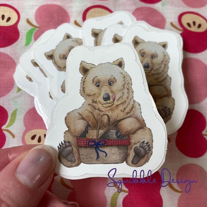 Vinyl Sticker - Picnic Bear product image (1)