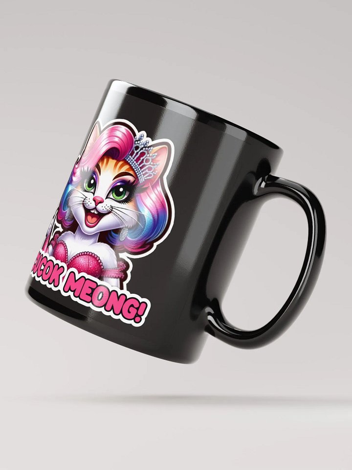 Cucok Meong! Black Glossy Mug product image (4)