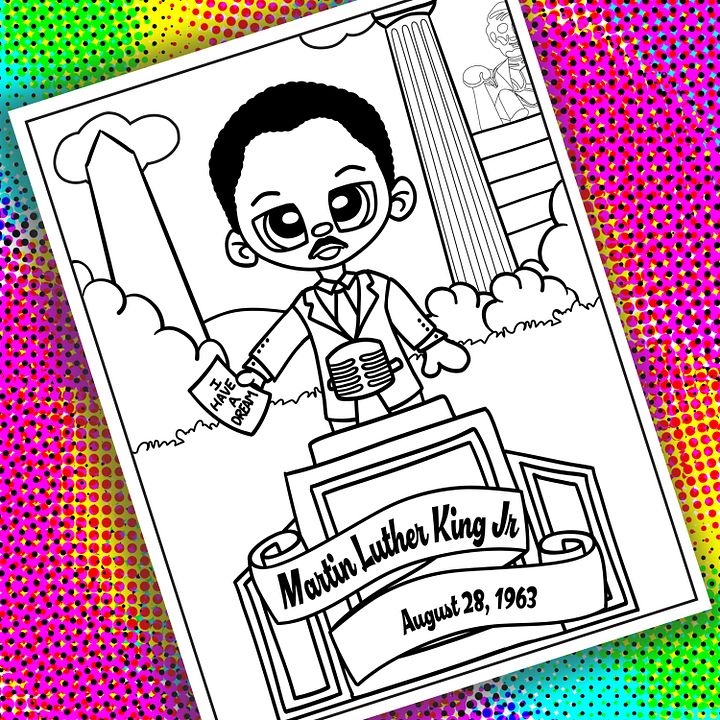 Martin Luther King Jr Coloring Page product image (2)