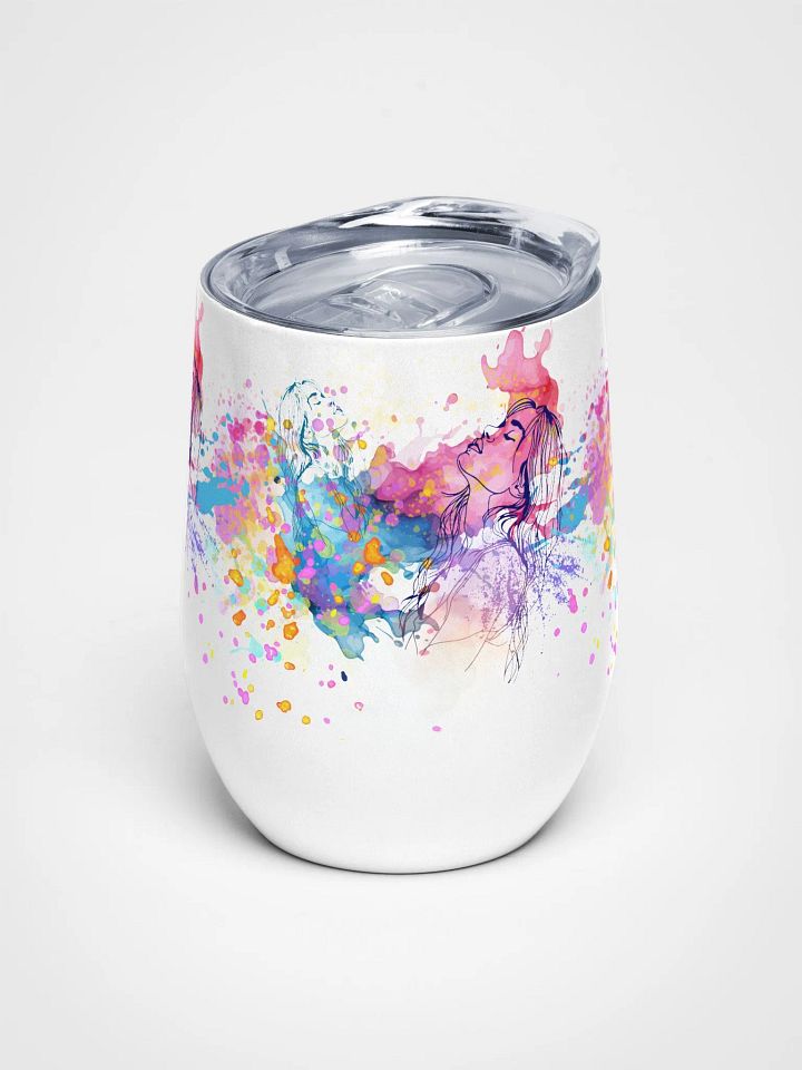 pastel harmony insulated wine tumbler gift for arty ladies moms daughters product image (1)