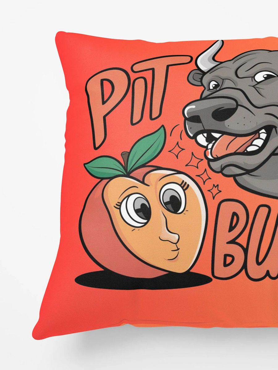Pit Bull: Peach Pit and Bull Pillow Design product image (4)
