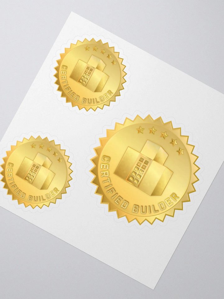 Certified Builder Seal Sticker Set product image (2)