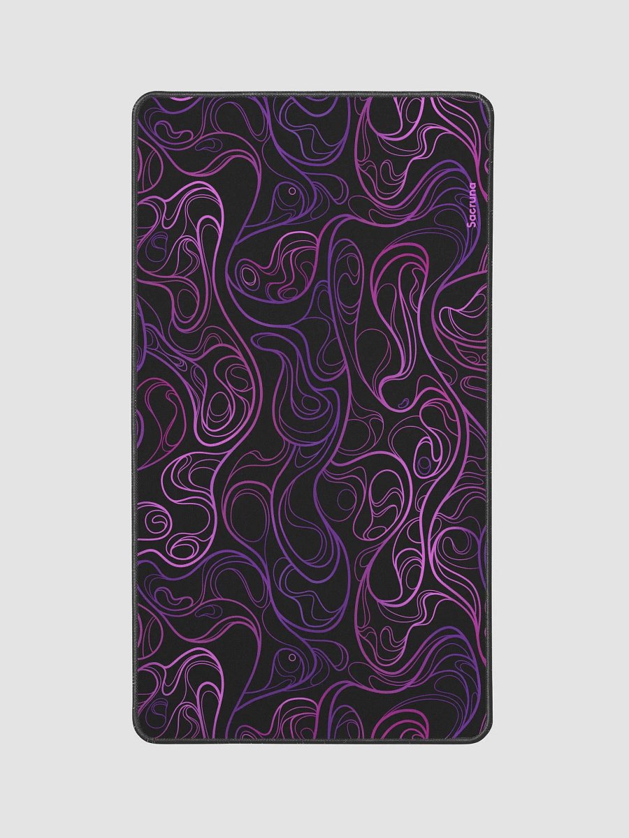 BLACK SWIRL - Desk mat 12 x 22
