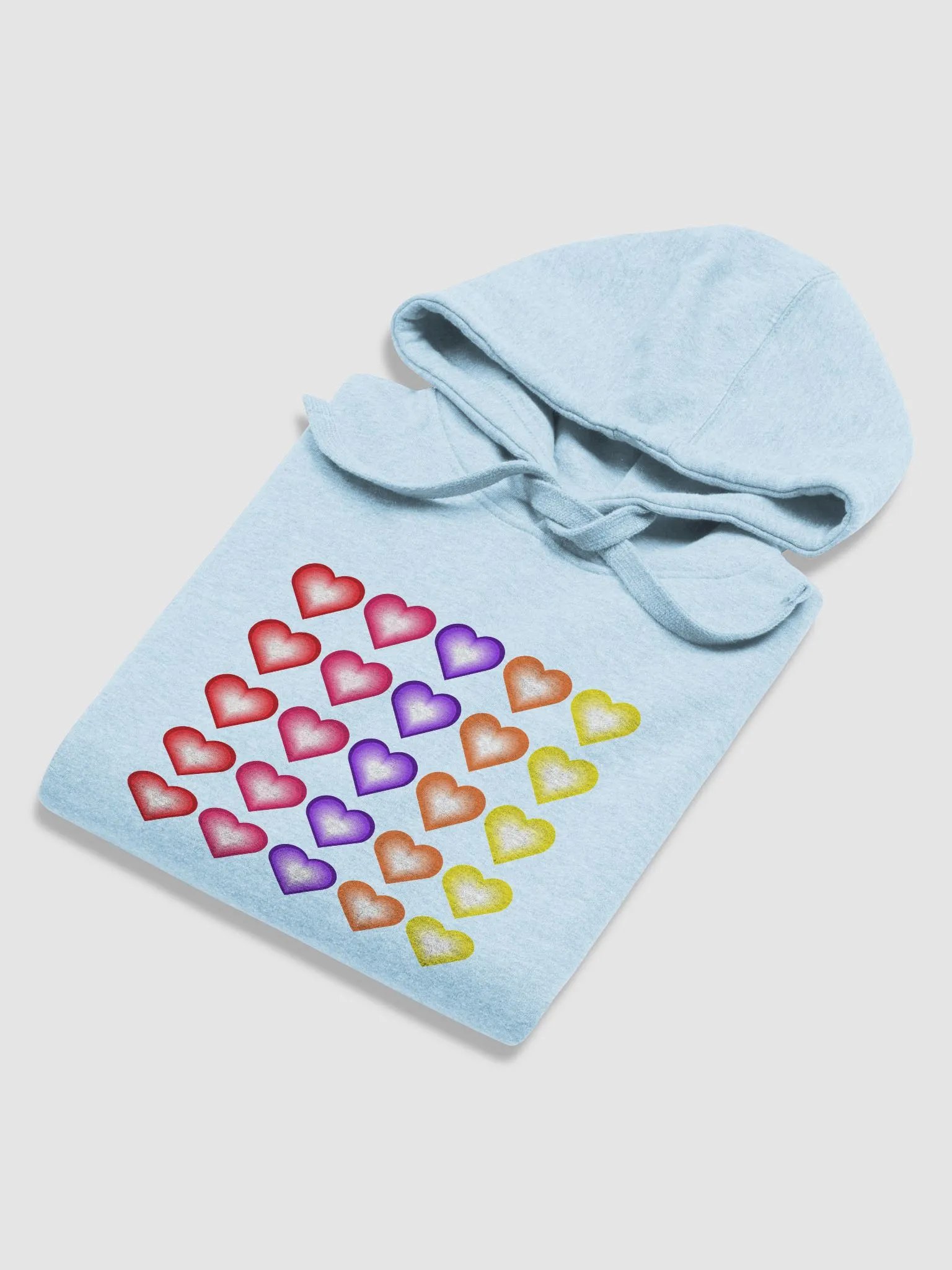 Vibrant Colorful Valentine's Hearts Unisex Premium Hoodie product image (46)