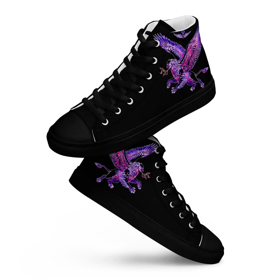 Gripen Flying Magenta//Griffin/Men's High Top Canvas Shoes by Allcolor product image (9)