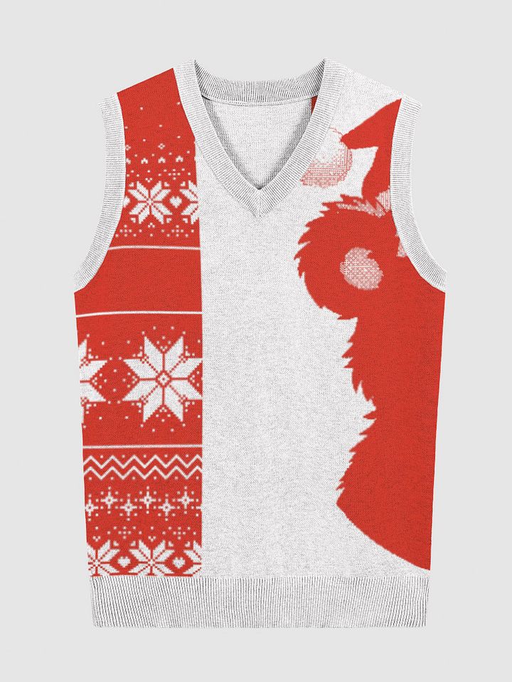 Cozy Bear Jacquard V-Neck Vest product image (5)