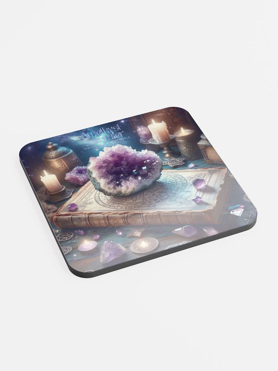 Untersetzer aus glänzendem Kork, Jahres Abo. Amethyst Sammler product image (2)