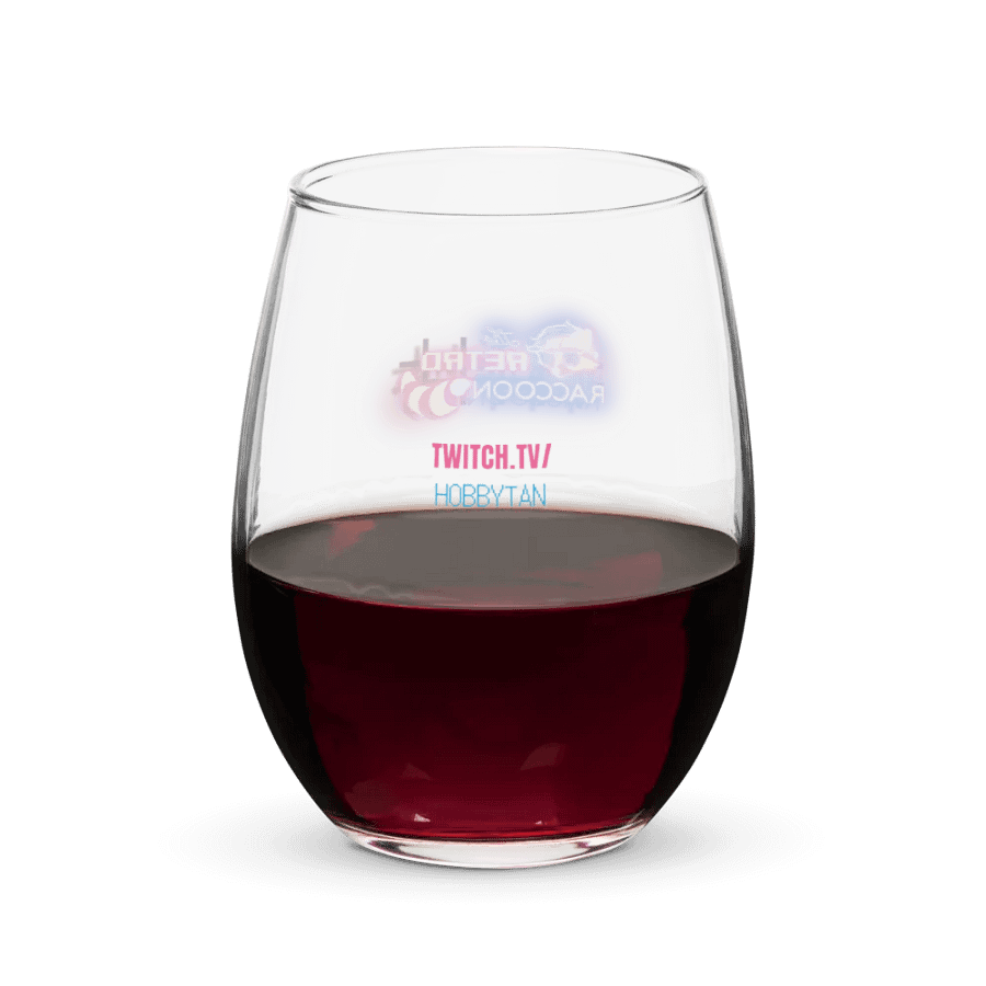 Retro Raccoon Stemless Wine Glass product image (4)