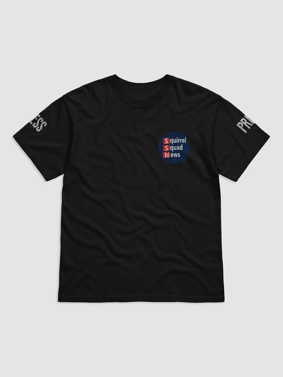 White PRESS Text 2D Logo Comfort: Heavyweight T-Shirt product image (5)
