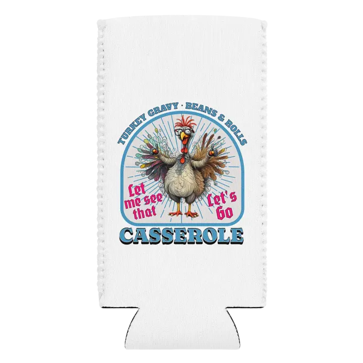 Turkey Gravy Beans And Rolls Casserole Quirky Can Cooler product image (2)