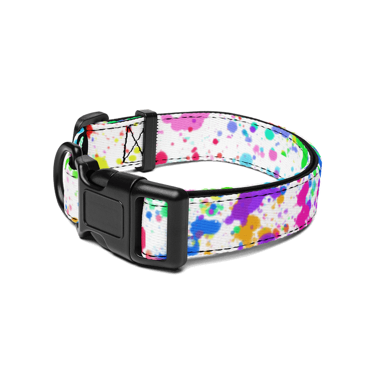 PRIDE Rainbow Splatter Pet Collar product image (2)
