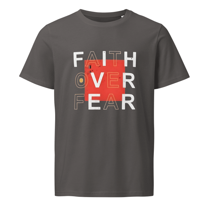 Man T-Shirt Stanley/Stella Unisex Organic Shirt Faith Over Feat Slogan product image (1)