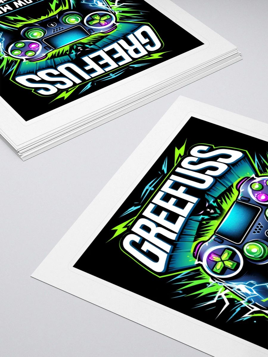 Electrifying Game Controller Kiss Cut Stickers product image (4)