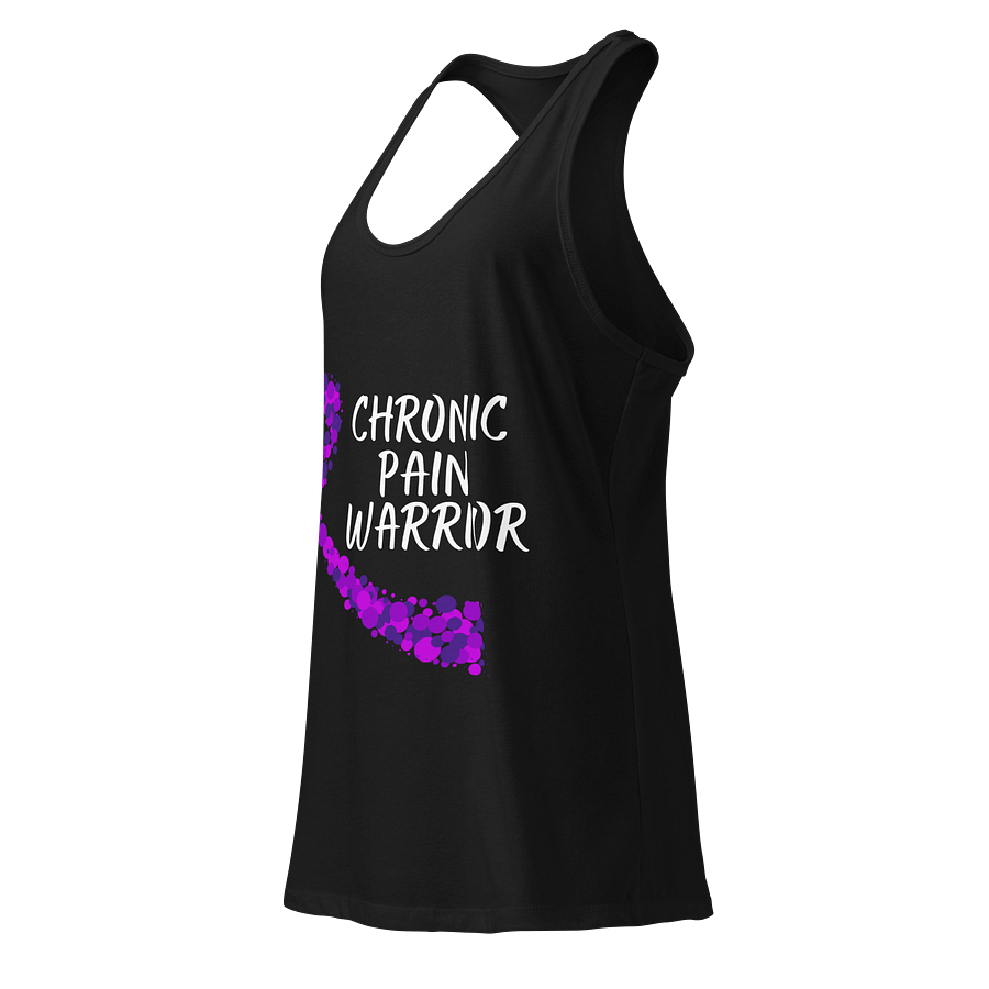 Chronic Pain Warrior Bubble Awareness Ribbon Racerback tank top (Women's) product image (3)