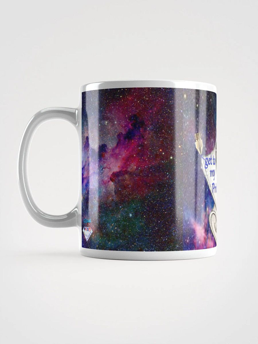 Weiß glänzende Tasse, get to my Printer level Motiv product image (17)