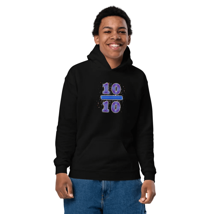 ''10/10'' Sweat à capuche épais pour enfants product image (6)
