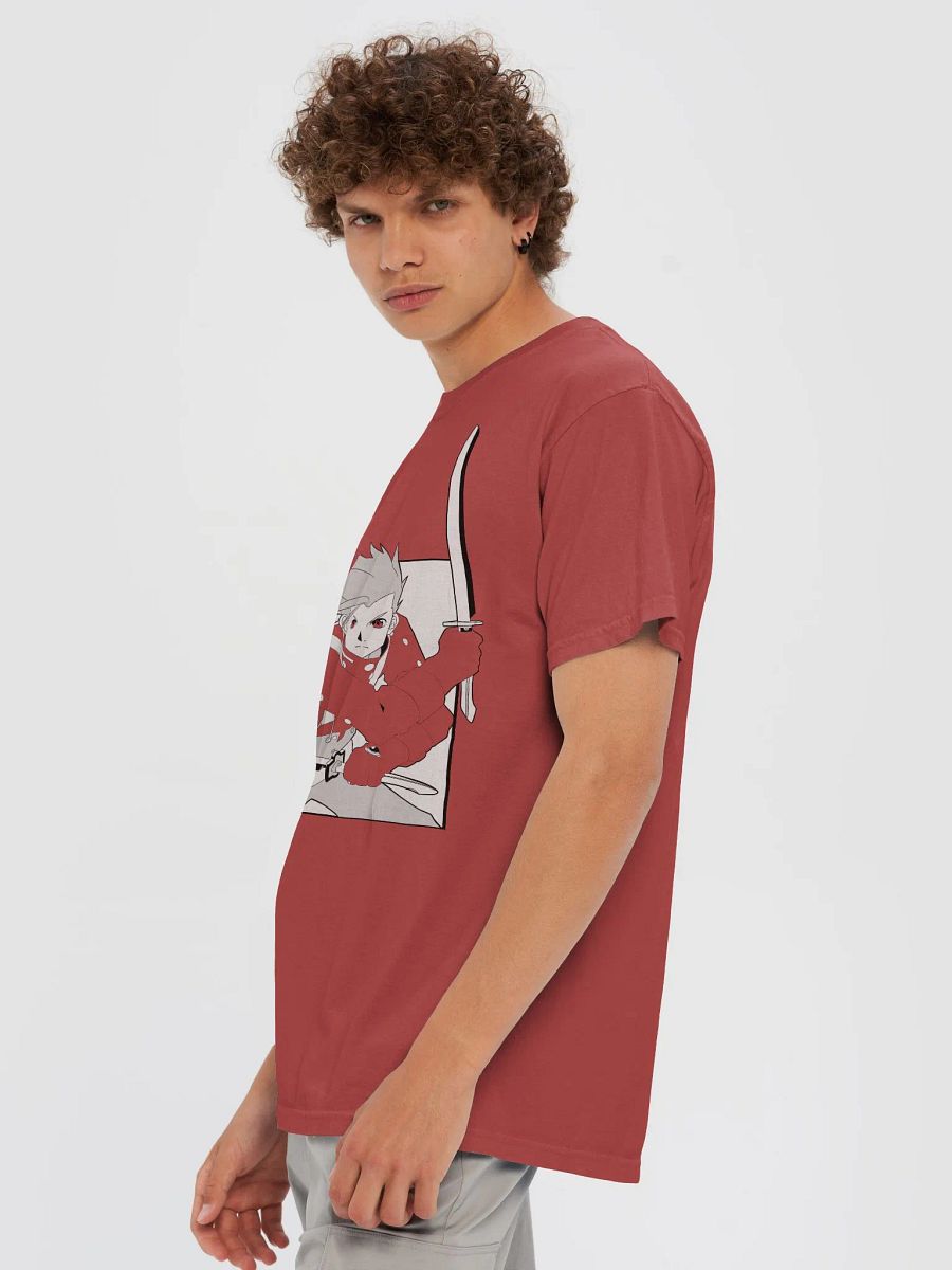 Lloyd (Alt) Heavyweight T-shirt (Crimson, Black) product image (7)