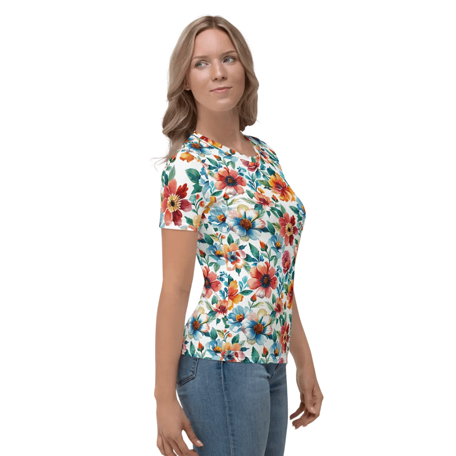 Floral Fantasy Women's Crew Neck T-Shirt product image (3)