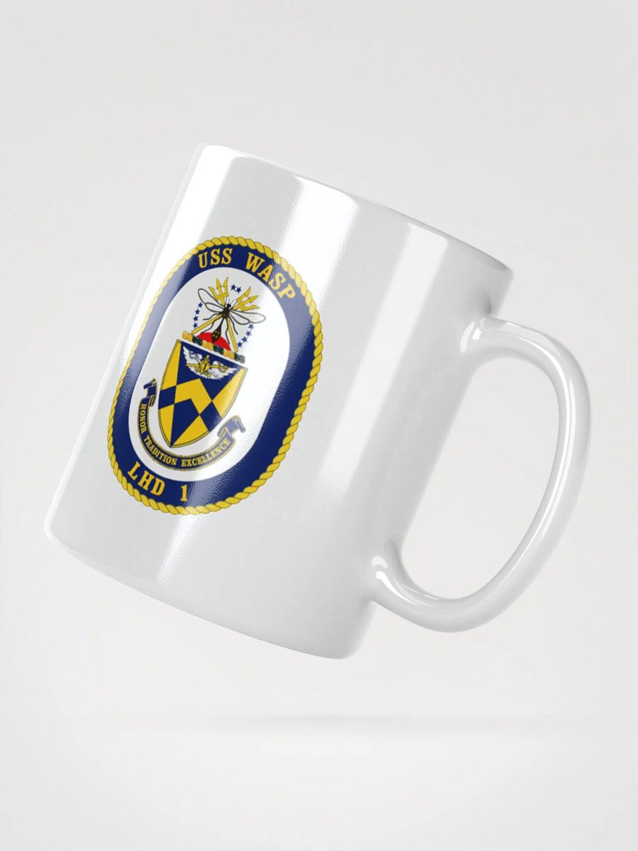 USS Wasp LHD 1 White Coffee Cup product image (2)