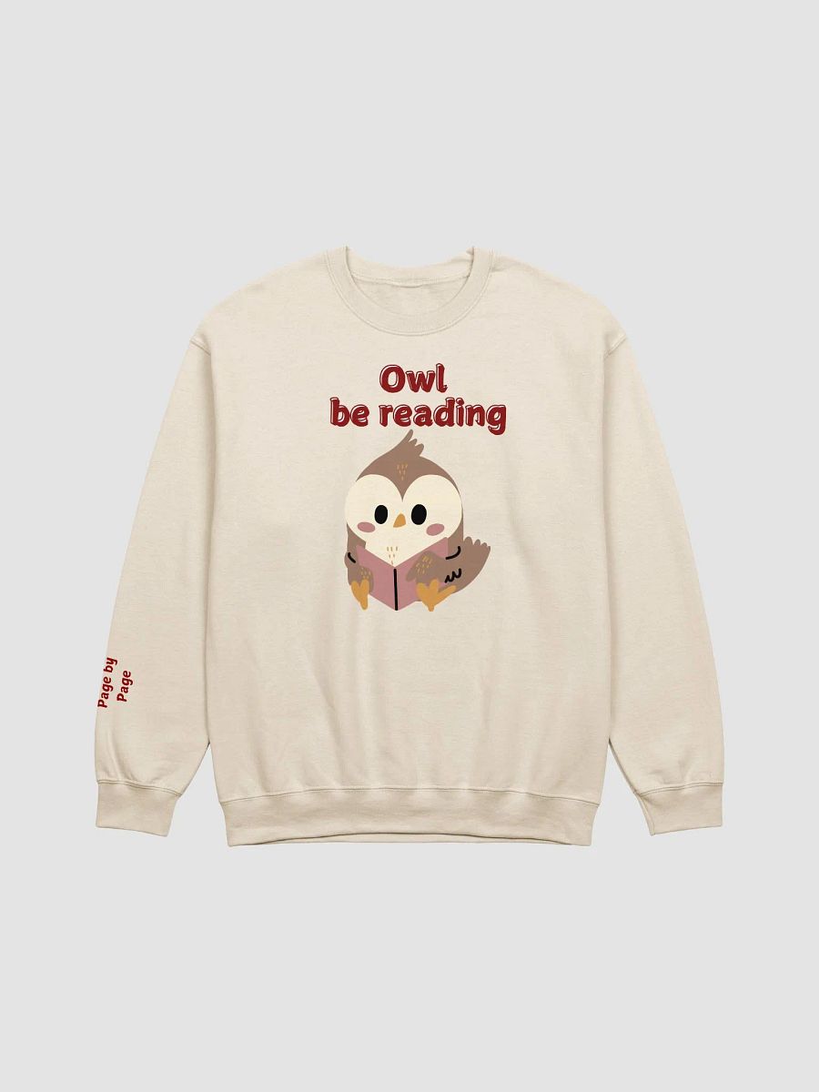 Owl be reading ;sweatshirt product image (1)