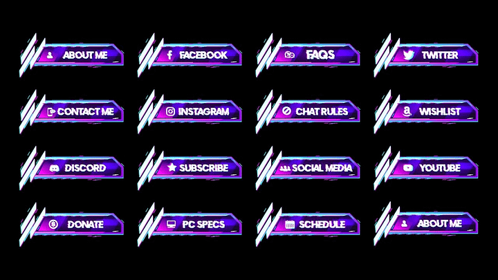 Trippy Glitch Twitch Panels product image (2)