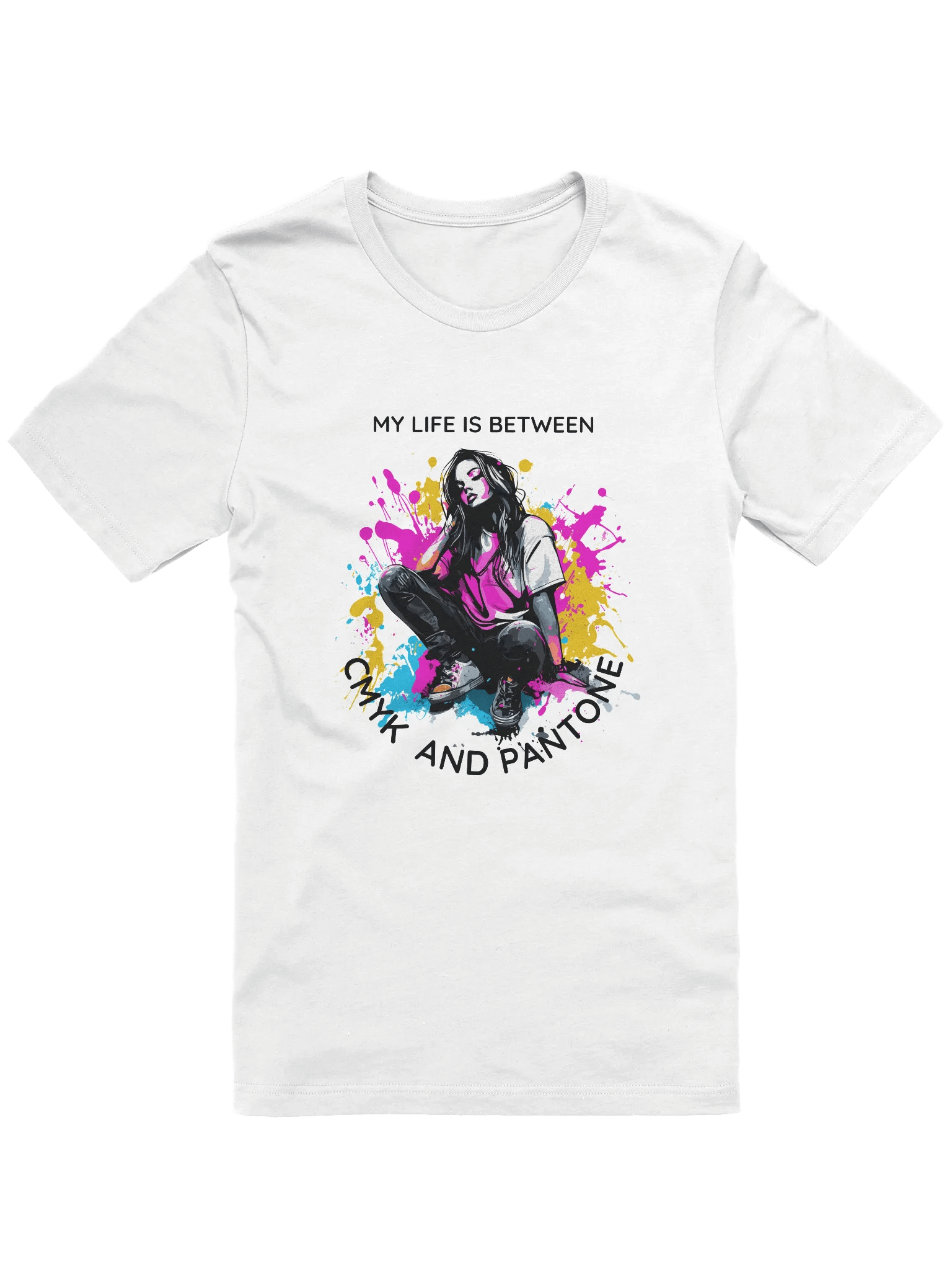 CMYK and Pantone Themed T-Shirt for Graphic Designers product image (1)
