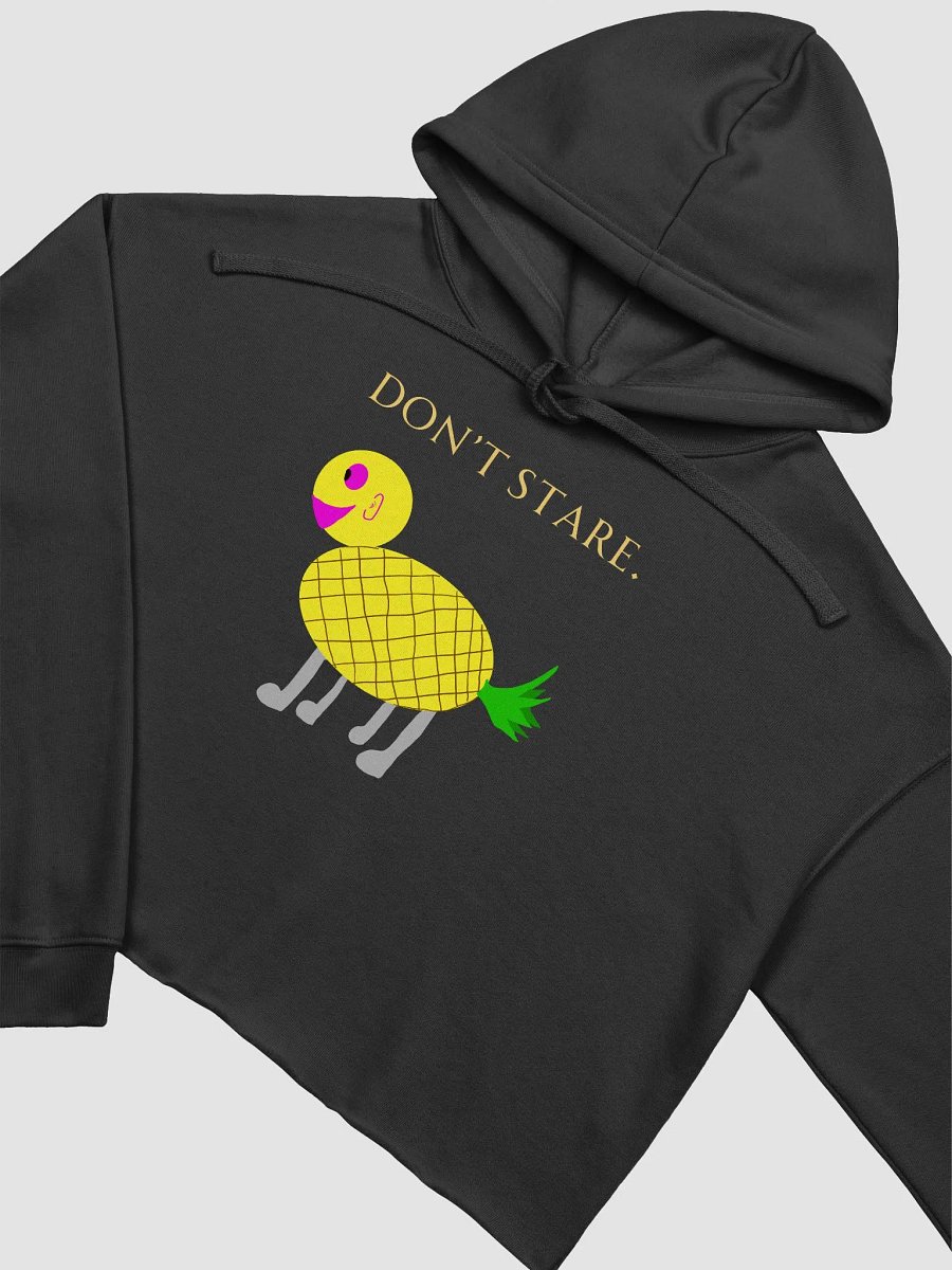 'DON'T STARE' Fleece Crop Hoodie product image (3)