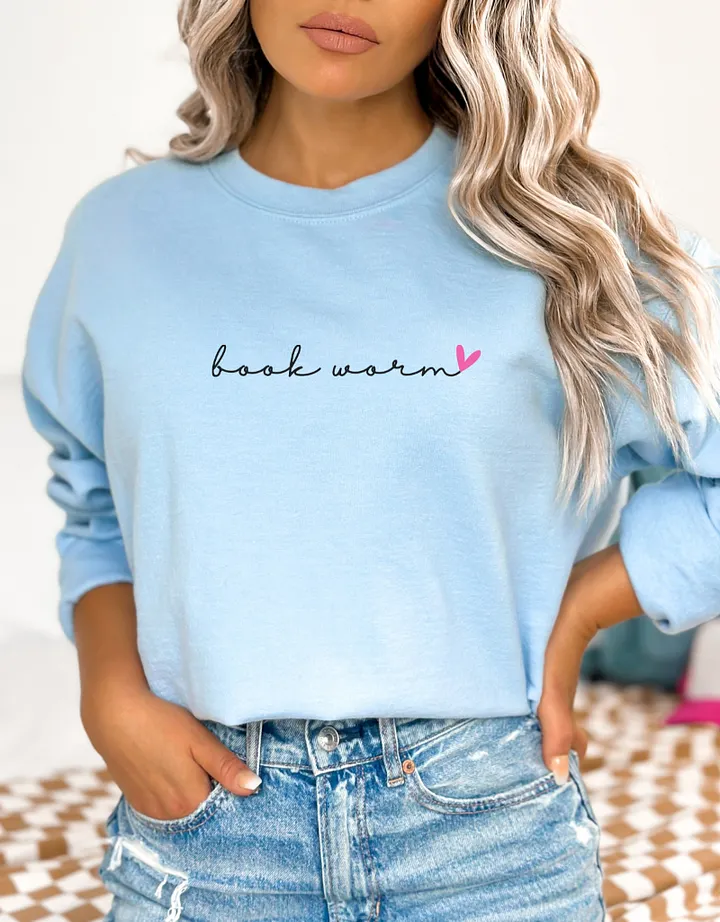 Bookworm Sweatshirt for Book Lovers, Gifts for Women product image (1)