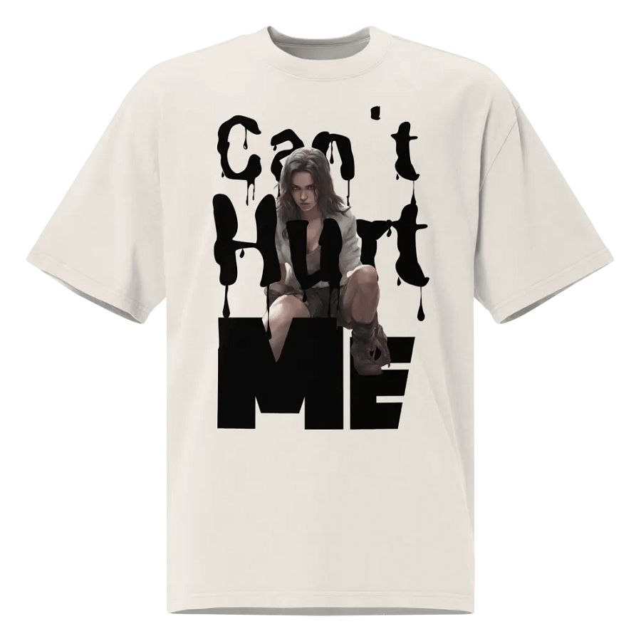 Can't hurt me oversized faded T-shirt product image (1)