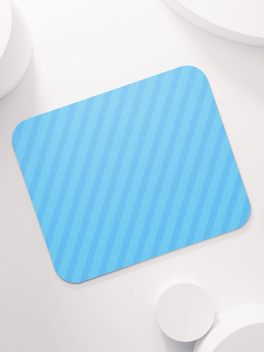 Retro Blue Stripes Mouse Pad product image (7)