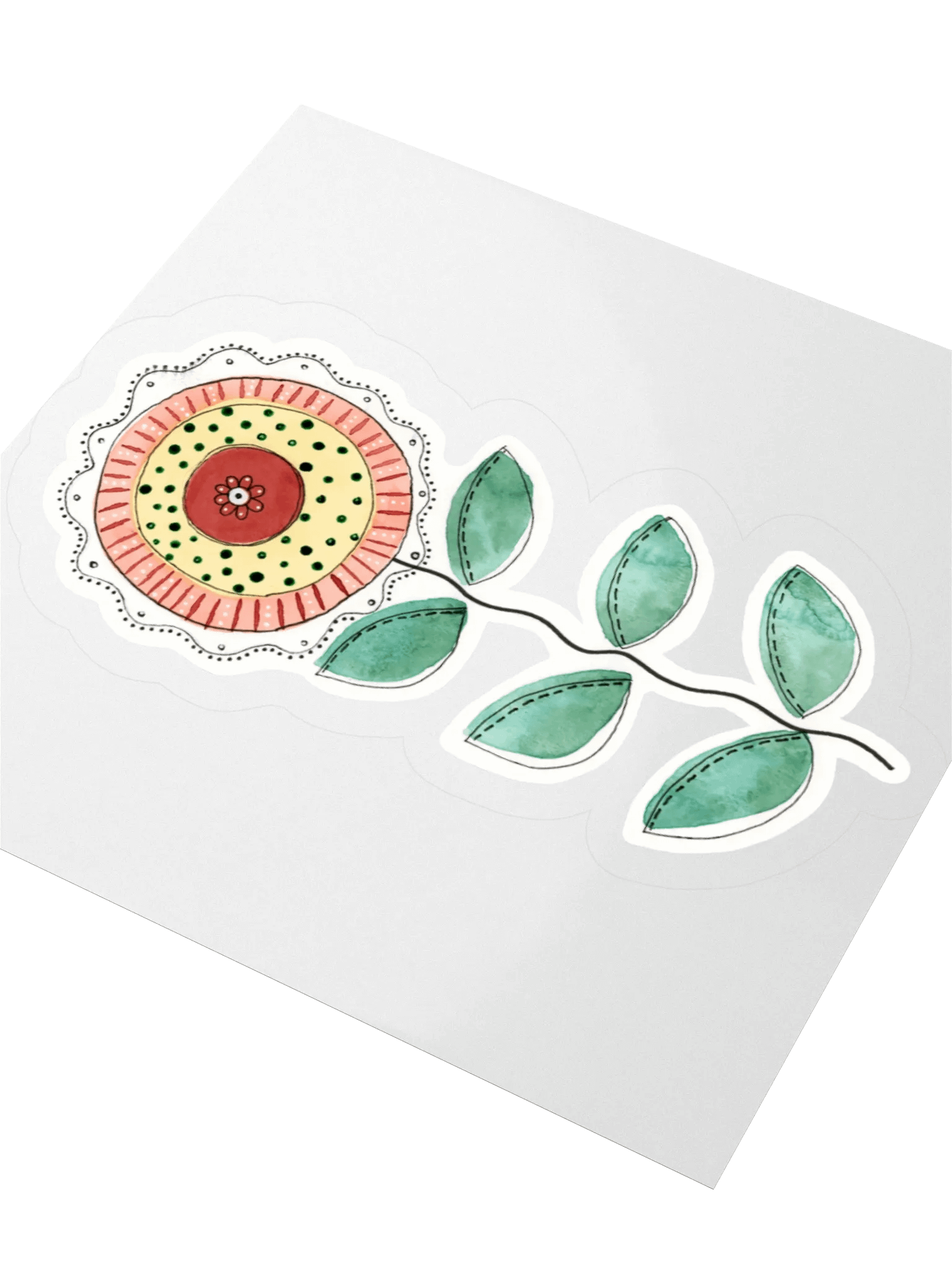 Flower Watercolor Doodle Sticker product image (7)
