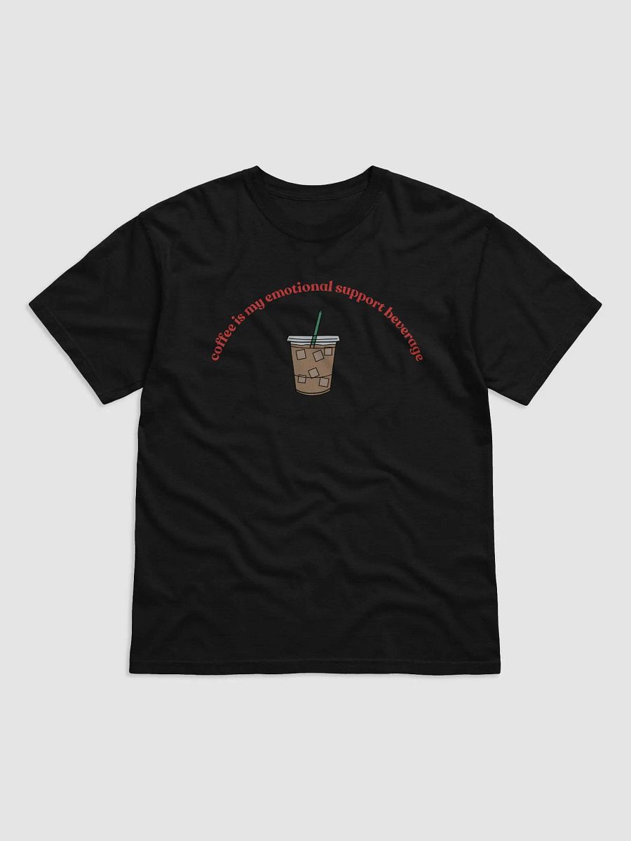 Iced Coffee=Emotional Support T-Shirt (red) product image (4)