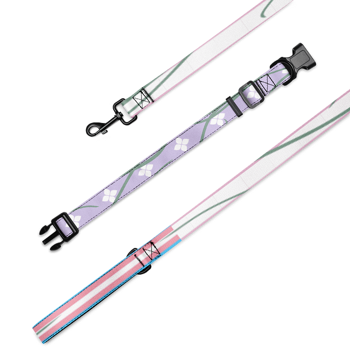 Lilac Dog Collar + Leash product image (1)