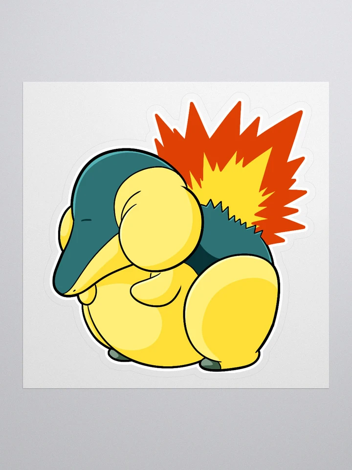 Chubby Cyndaquil Large Sticker product image (1)