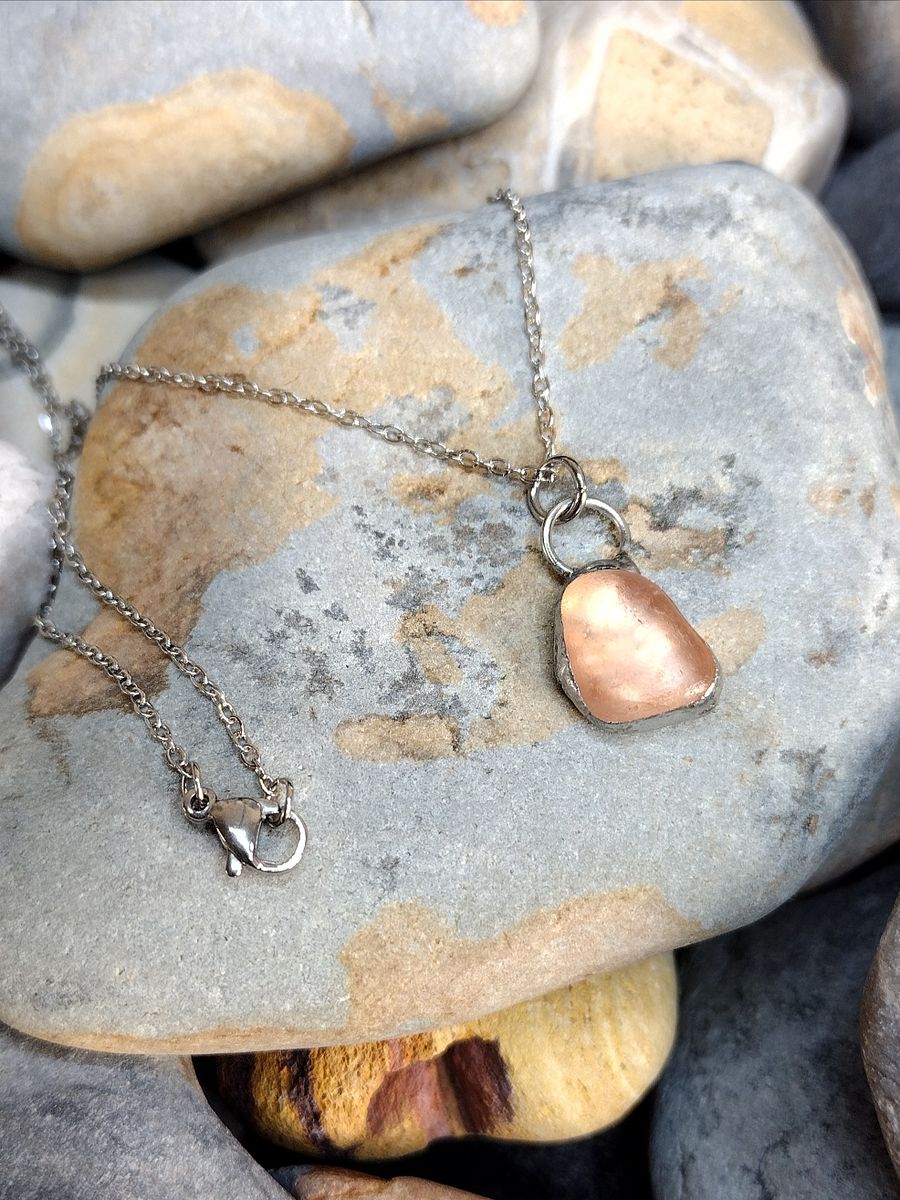 Sea glass necklace product image (1)