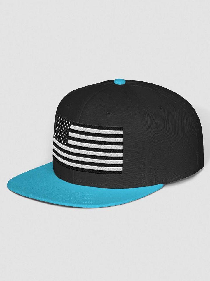 Southern WSouthernWoods Apparel Black American Flag Snapback Hat product image (25)