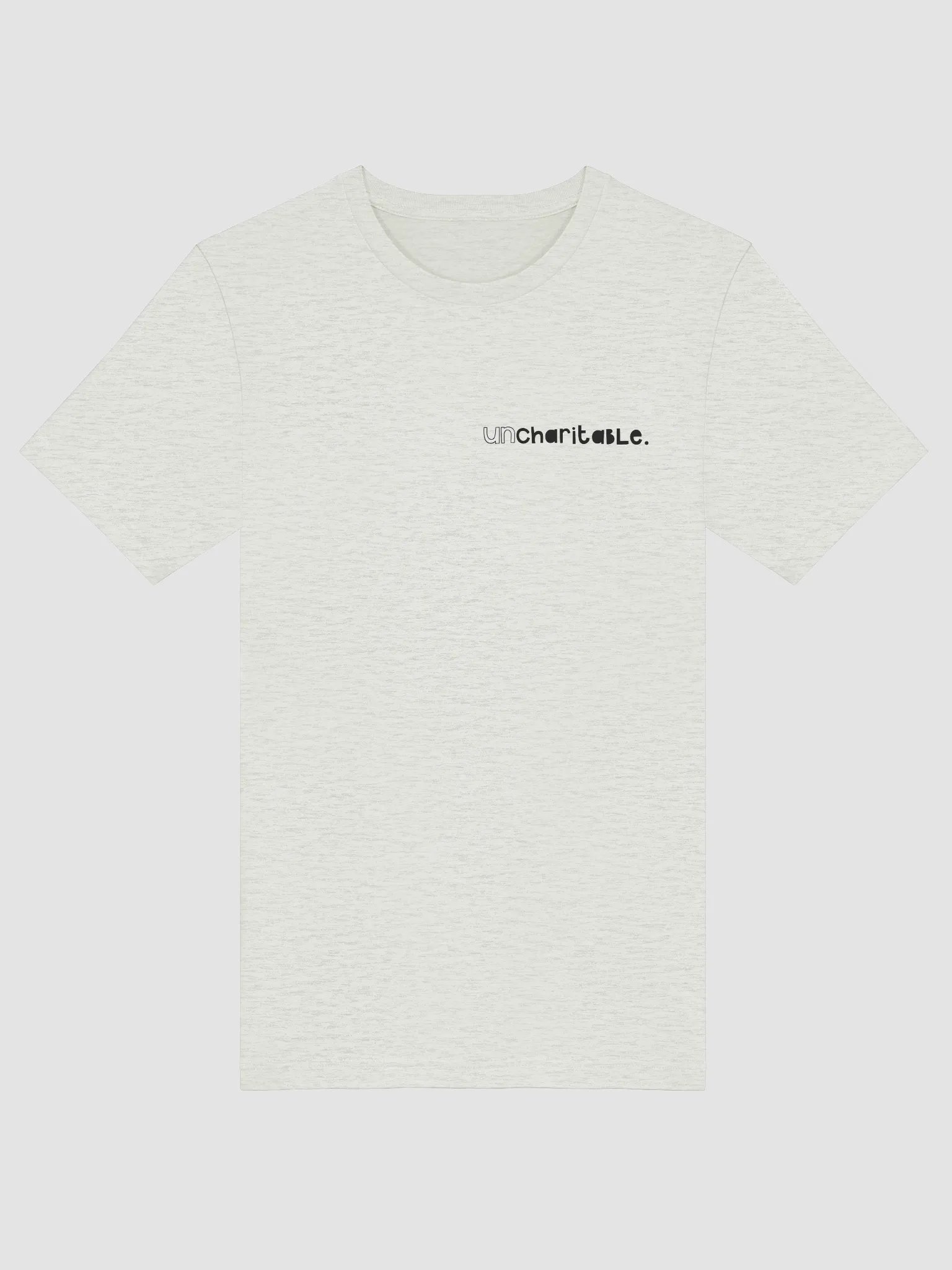 Uncharitable T-Shirt (light colours - dainty print) product image (5)